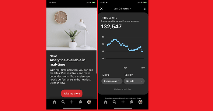 You are currently viewing Pinterest Launches Real-Time Analytics in its Mobile App